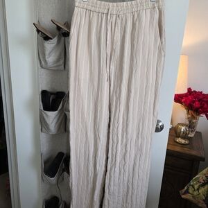 Womens Cream Pants & Shirt